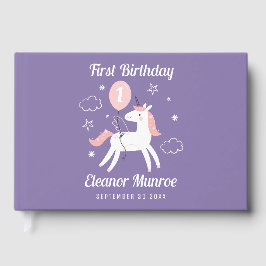 Niedlich Magical Unicorn Geburtstagsparty Gästebuc Gästebuch