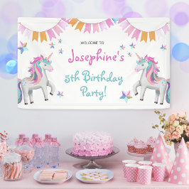 Niedlich Magical Unicorn Kindergeburtstag Party Wi Banner