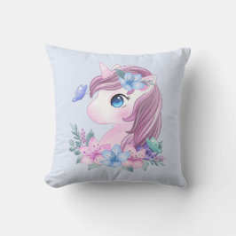 Niedlich & magisch Baby Unicorn mit Big Eyes Kissen