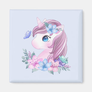 Niedlich & magisch Baby Unicorn mit Big Eyes Magnet