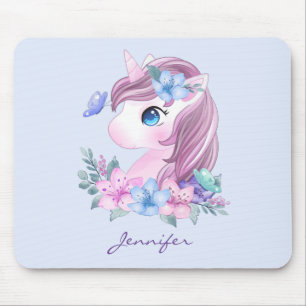 Niedlich & magisch Baby Unicorn mit Big Eyes Mousepad