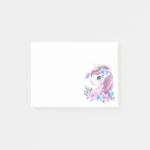 Niedlich & magisch Baby Unicorn mit Big Eyes Post-it Klebezettel