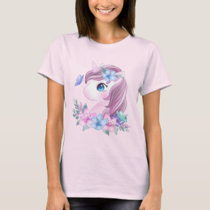 Niedlich & magisch Baby Unicorn mit Big Eyes T-Shirt