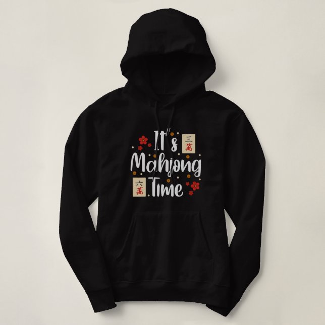 Niedlich Mahjong Spieler Mahjong liebt seinen Mahj Hoodie (Design vorne)