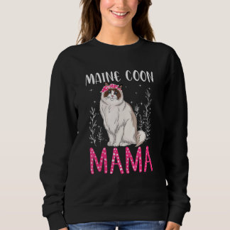 Niedlich Maine Coon Funny Main Coon Mama Frauen Mo Sweatshirt