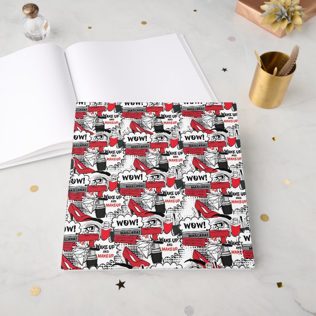 Niedlich Makeup Girl - kawaii Beauty und Glam Fash Gästebuch (Vorderseite offen)