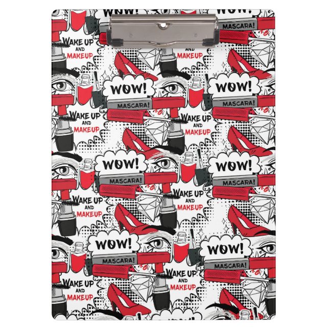 Niedlich Makeup Girl - kawaii Beauty und Glam Fash Klemmbrett (Vorderseite)