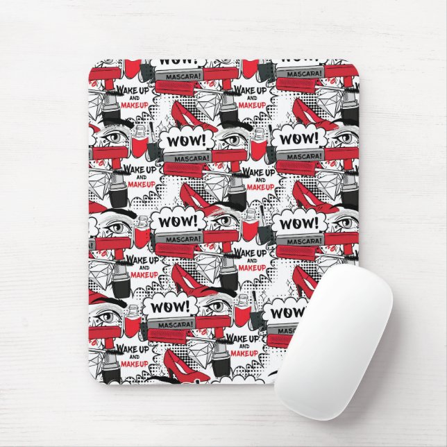 Niedlich Makeup Girl - kawaii Beauty und Glam Fash Mousepad (Mit Mouse)