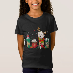 Niedlich Maltipoo Dog Weihnachtskaffee Pajamas Xma T-Shirt