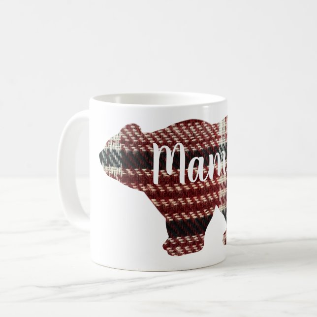 Niedlich Mama Bären Design Mütter Tagesgeschenk Kaffeetasse (Vorderseite Links)