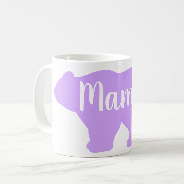 Niedlich Mama Bären Design Mütter Tagesgeschenk Kaffeetasse (Vorderseite Links)