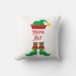 Niedlich Mama Elf Weihnachten Kissen