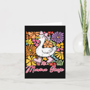 Niedlich Mama Goose Coquette Mütter Tag Goofy Love Karte