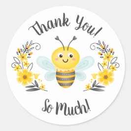 Niedlich Mama to Bee Baby Dusche Danke Sticker