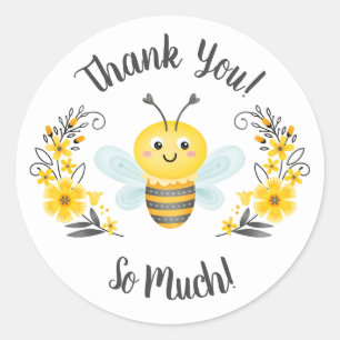 Niedlich Mama to Bee Baby Dusche Danke Sticker