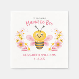 Niedlich Mama to Bee Baby Dusche Napkins Serviette