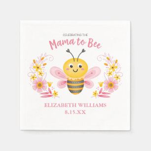 Niedlich Mama to Bee Baby Dusche Napkins Serviette