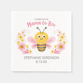 Niedlich Mama to Bee Baby Dusche Serviette