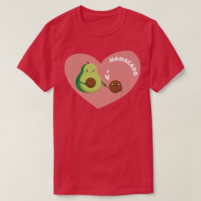 Niedlich Mamacado Adorable schwanger Funny Pregnan T-Shirt (Design vorne)