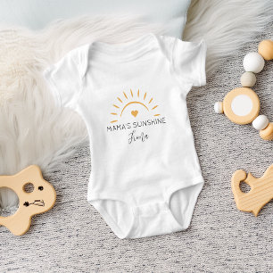 Niedlich Mamas Sonnenschein Personalisiert Baby Strampler