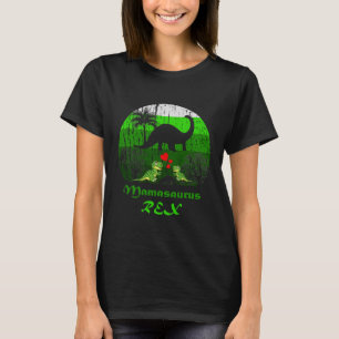 Niedlich Mamasaurus Rex Zwei Kinder Dinosaurier Ma T-Shirt