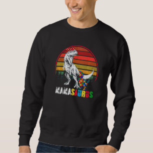 Niedlich Mamasaurus T Rex Dinosaur Mama Autism Awa Sweatshirt