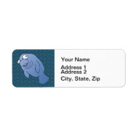 Niedlich Manatee Hugger Cartoon Tier