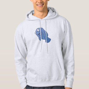 Niedlich Manatee Hugger Cartoon Tier Hoodie