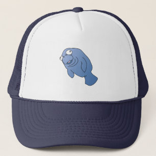 Niedlich Manatee Hugger Cartoon Tier Truckerkappe