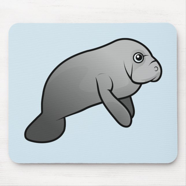 Niedlich Manatee Mousepad (Vorne)