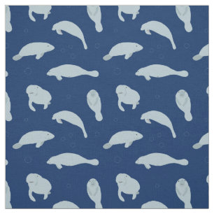 Niedlich Manatee Muster Stoff