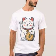 Niedlich Maneki Neko Lucky Cat T - Shirt | Japanis