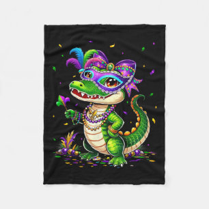 Niedlich Mardigator Mardi Gras Alligator Kostümmäd Fleecedecke