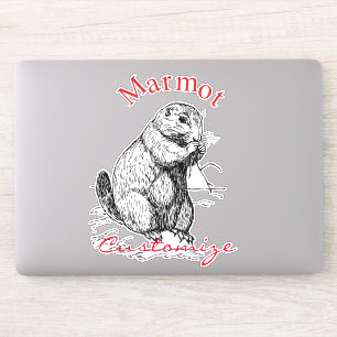 Niedlich Marmot Animal Thunder_Cove Aufkleber