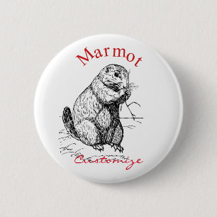 Niedlich Marmot Animal Thunder_Cove Button