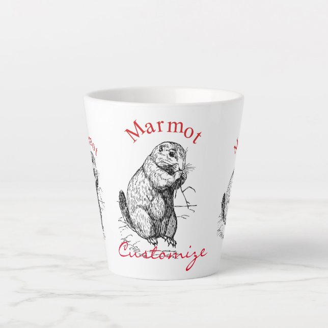 Niedlich Marmot Animal Thunder_Cove Milchtasse (Vorderseite)