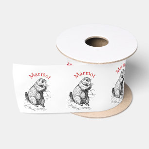 Niedlich Marmot Animal Thunder_Cove Satinband