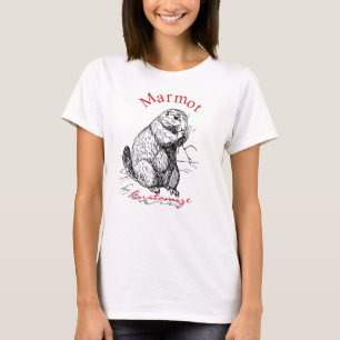 Niedlich Marmot Animal Thunder_Cove T-Shirt