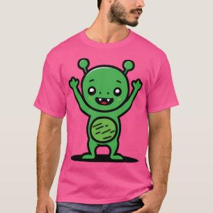 Niedlich Martian Happy T-Shirt