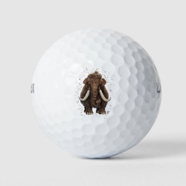 Niedlich Mastodon Golfball (Vorderseite)