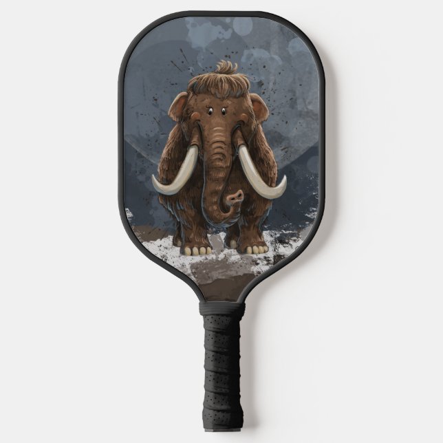 Niedlich Mastodon Pickleball Schläger (Vorderseite)