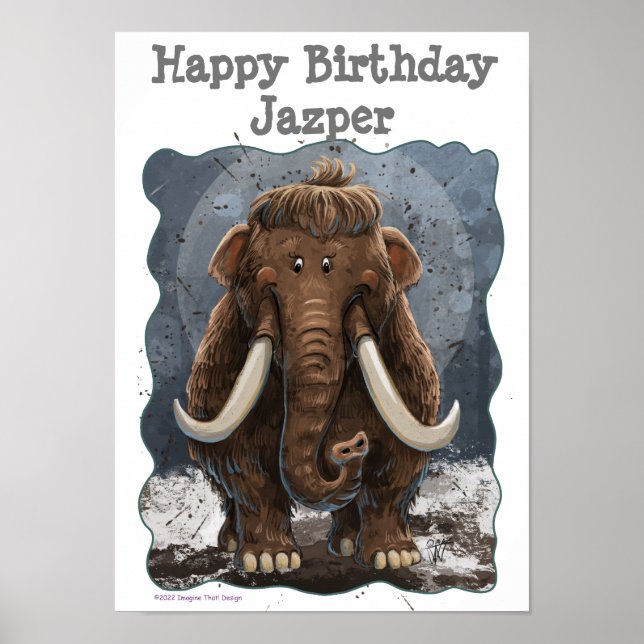 Niedlich Mastodon Poster (Vorne)