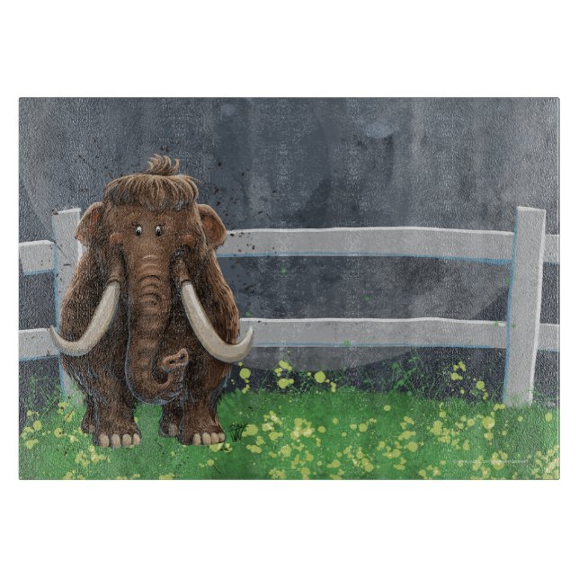 Niedlich Mastodon Schneidebrett (Vorderseite)