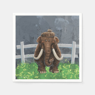 Niedlich Mastodon Serviette