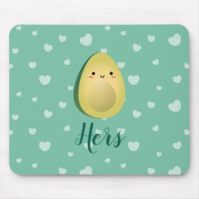 Niedlich Matching Couple Avocados Funny Lasse Avoc Mousepad (Vorne)