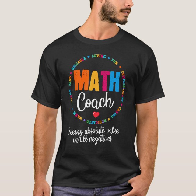 Niedlich Mathematik Coach Lehrer Mathematik Nerd S T-Shirt (Vorderseite)