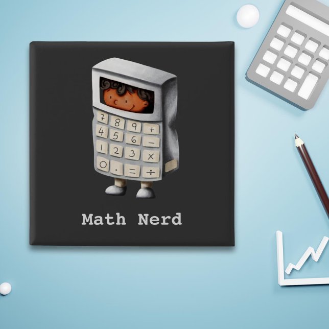 Niedlich Mathematik Nerd Black Kid Button (Von Creator hochgeladen)