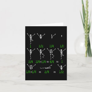 Niedlich Mathematiklehrer Gleichung Skelett Math S Karte
