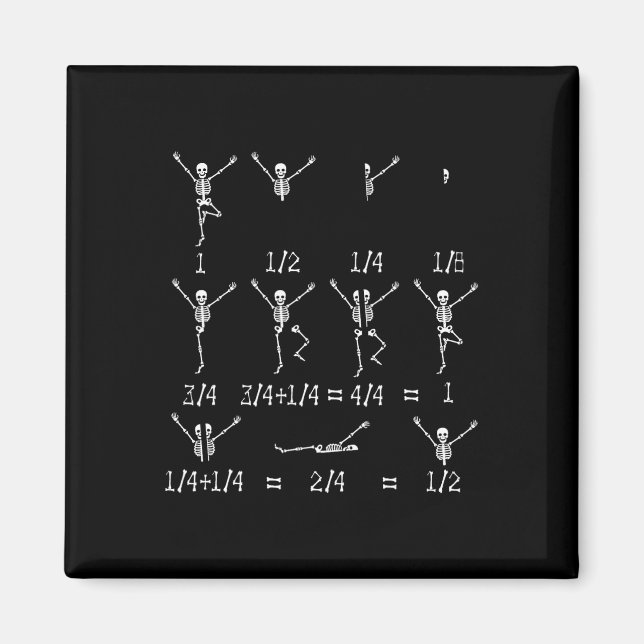 Niedlich Mathematiklehrer Gleichung Skelett Math S Magnet (Vorne)
