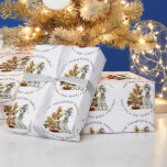 Niedlich Mäuse Muster Merry Christmas Tree Name Geschenkpapier<br><div class="desc">Niedliche Mäuse Muster Frohe Weihnachtsbaum Name. Einfach mit Ihrem Namen und Gruß personalisieren.</div>